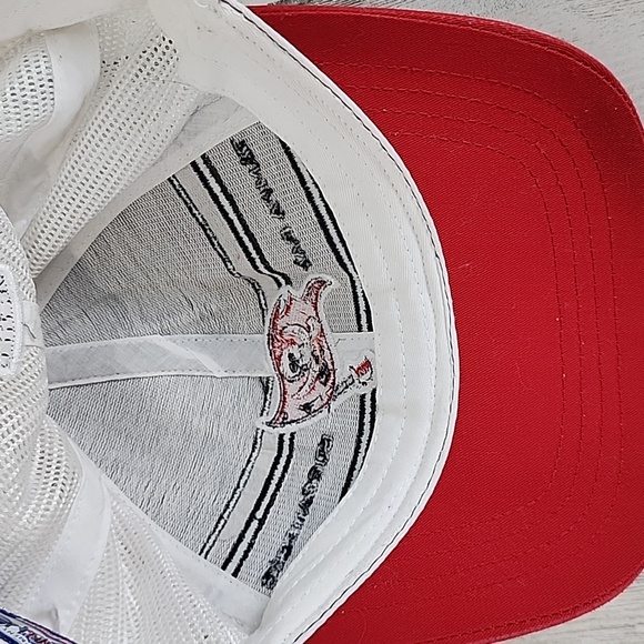 Reebok Tampa Bay Buccaneers NFL red black white baseball hat cap mesh snapback - Picture 7 of 9